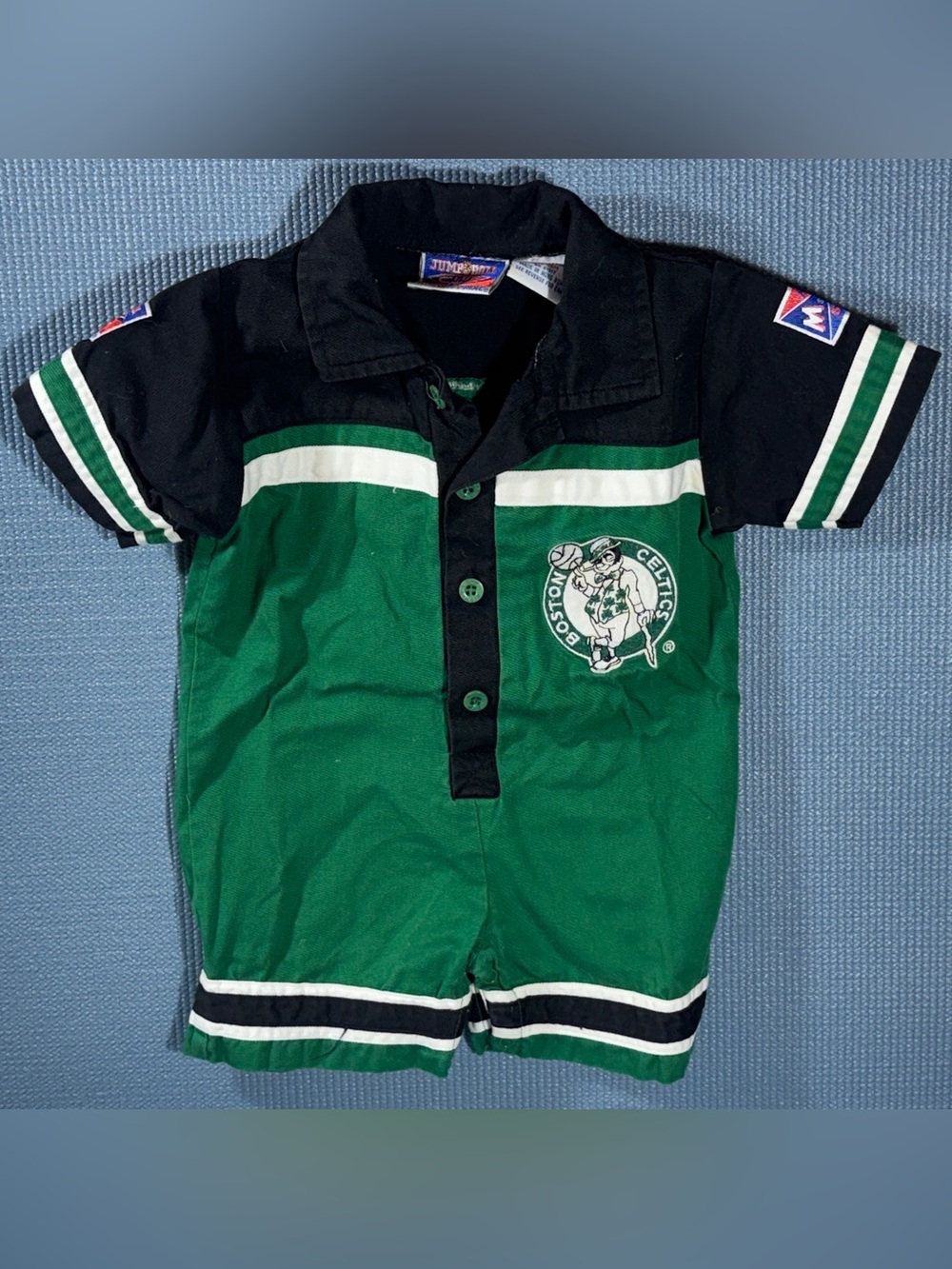 Jump Ball Club by Mighty Mac Vintage Boston Celtics Romper Toddler Size 18 Month